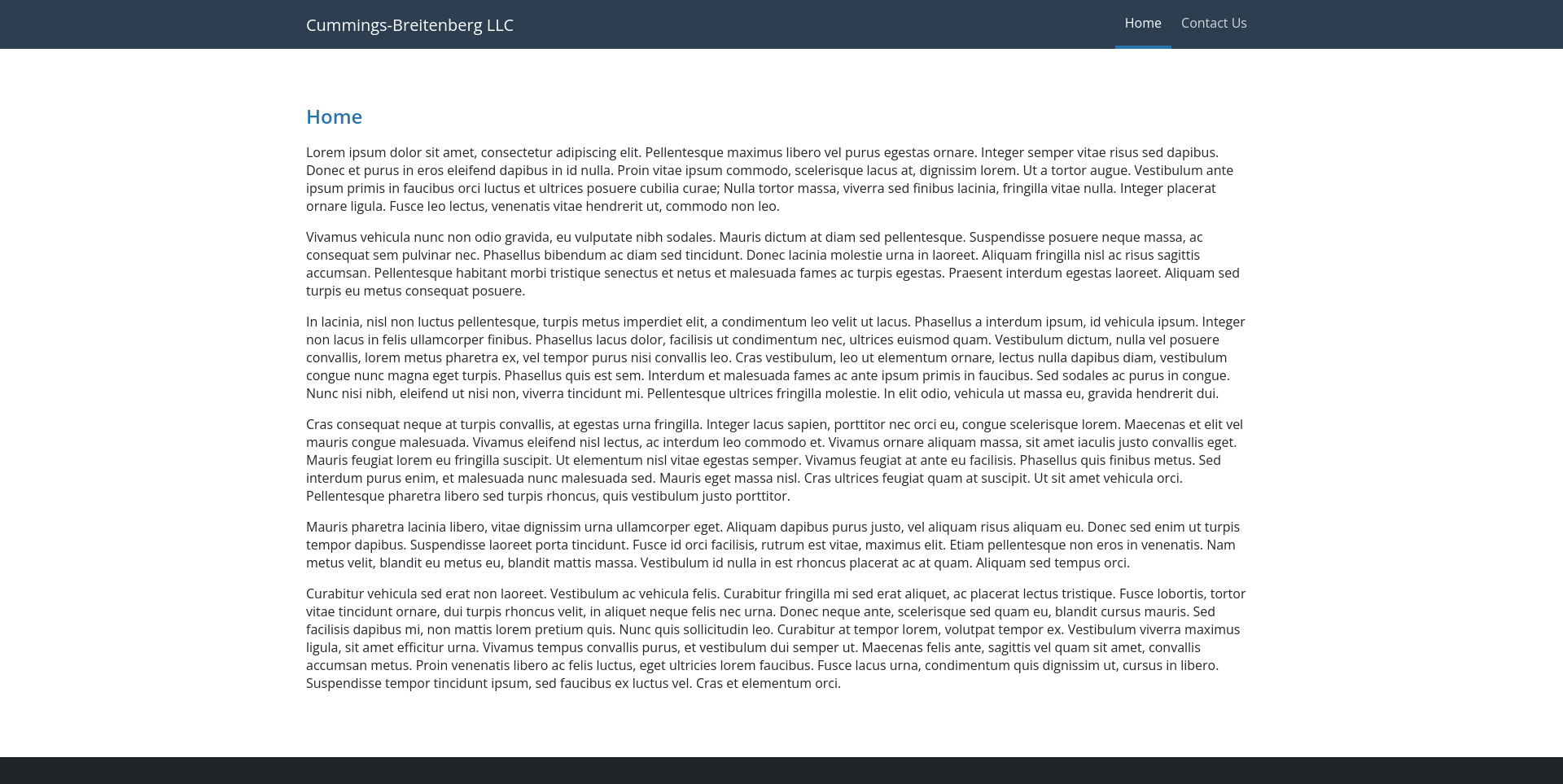 Project screen