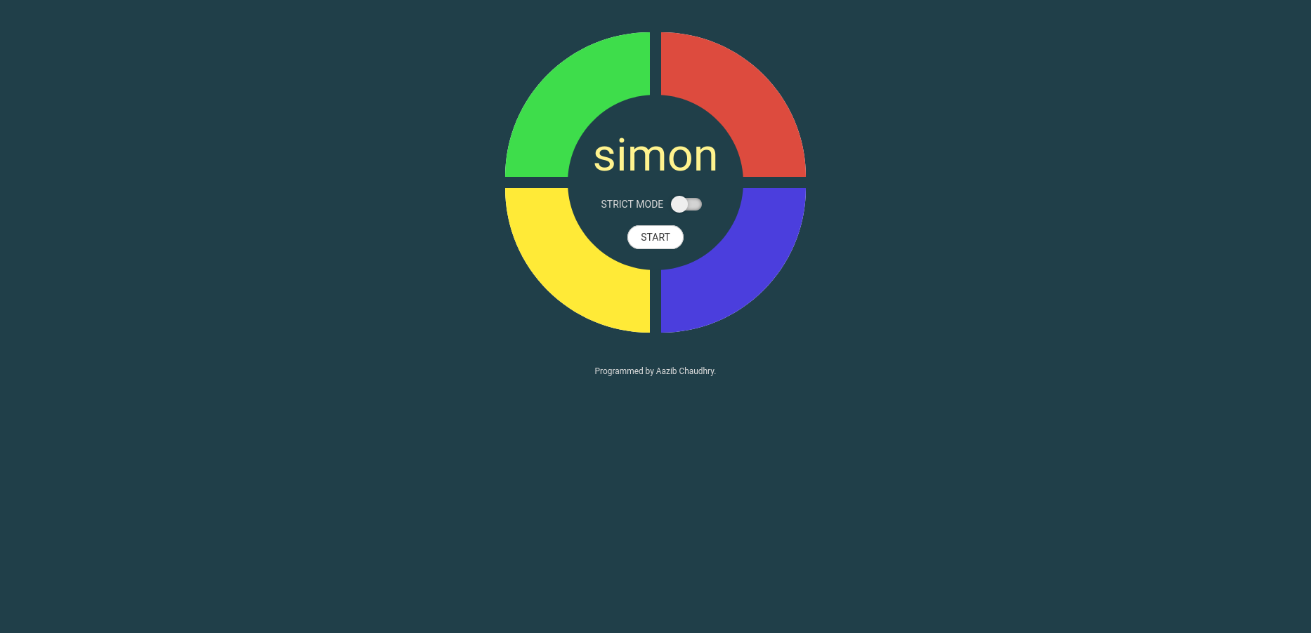 Project screen