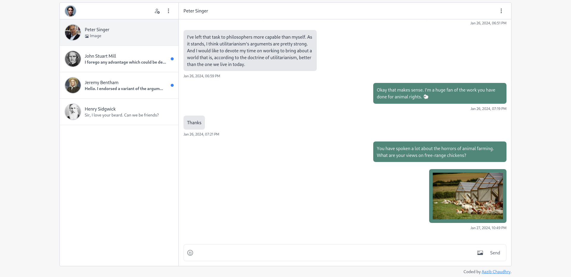 Project screen